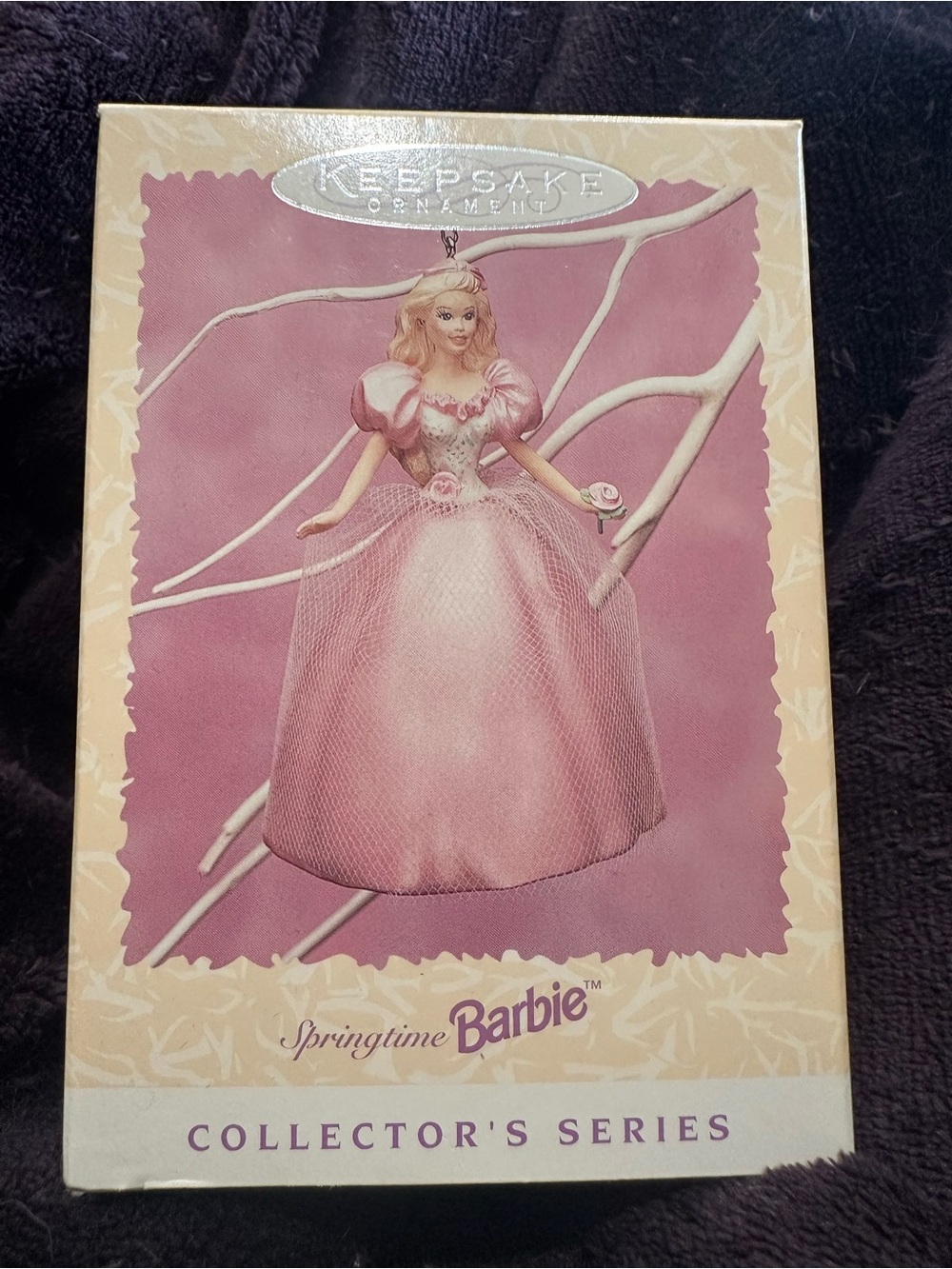 Keepsake Springtime Barbie Pink Ornament 1996 Easter Collection